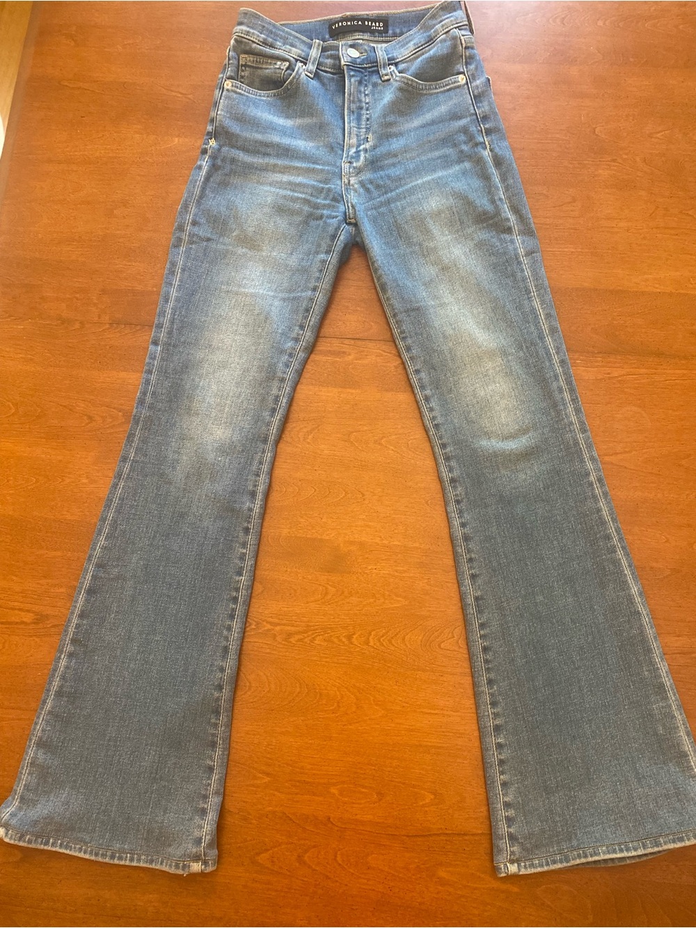 Veronica Beard Blue Flare Jeans